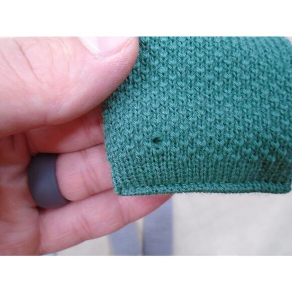 VTG Lot of 5 Wool & Cotton Sock Knitted Ties Preppy Square End Trunk Neck Tie - Picture 10 of 12